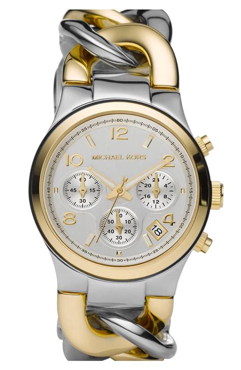 michael kors chain bracelet chronograph watch 38mm|michael kors watch outlet.